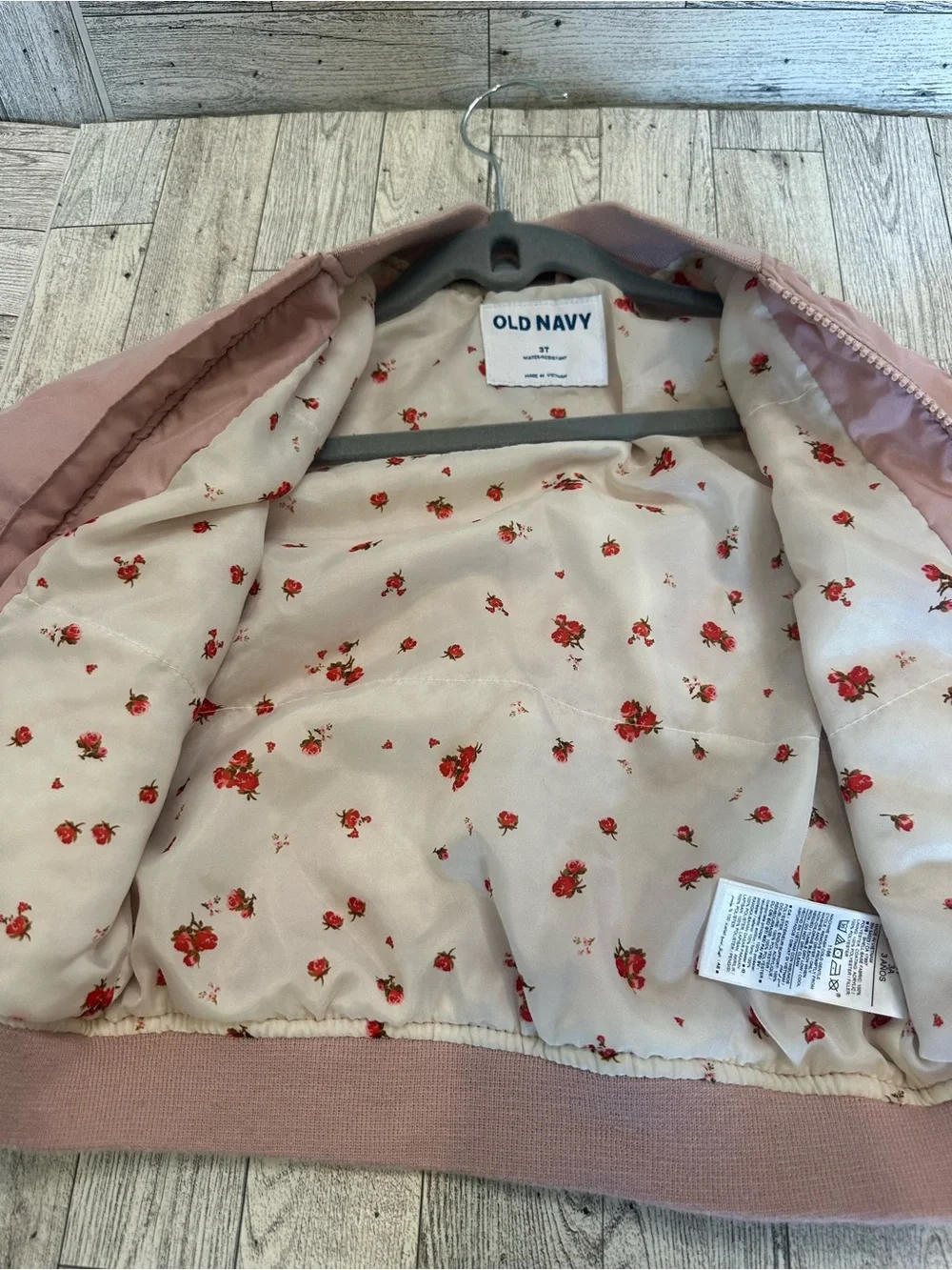 Size 3T Old Navy Girls' Dusty Rose Bomber Jacket
